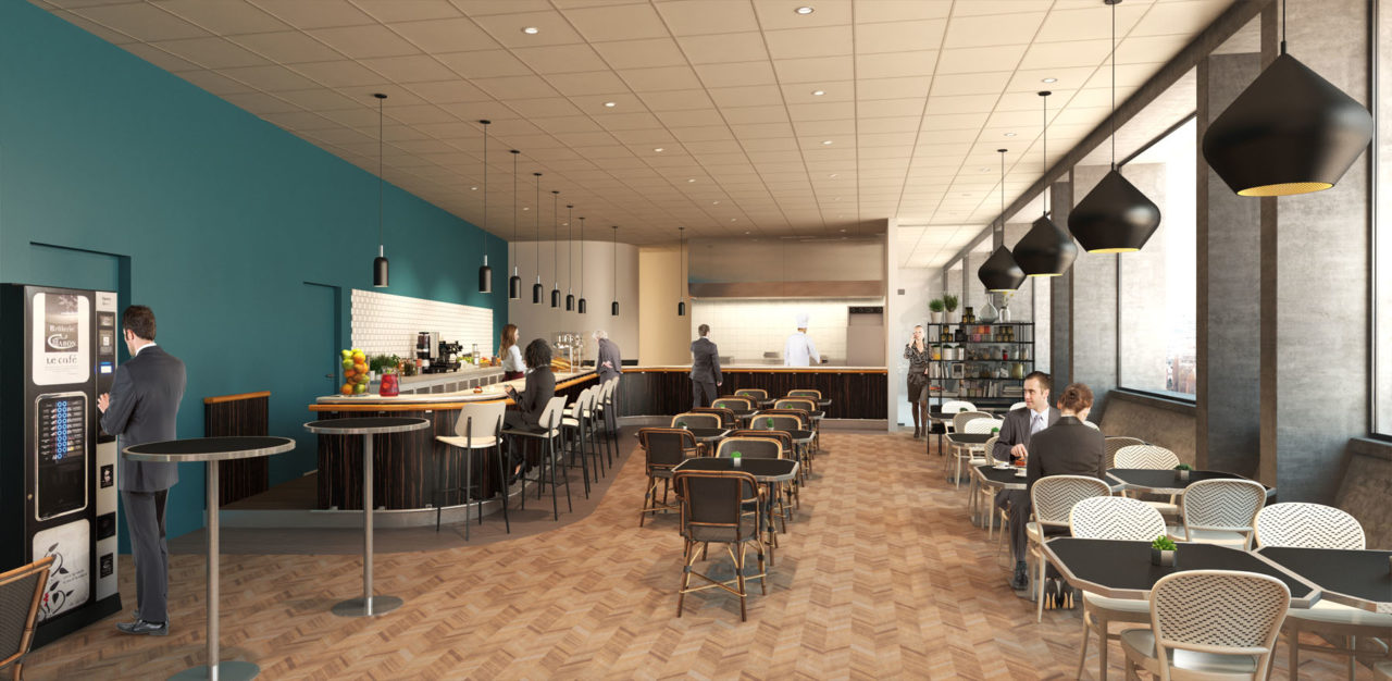 3D Rendering for a cafeteria